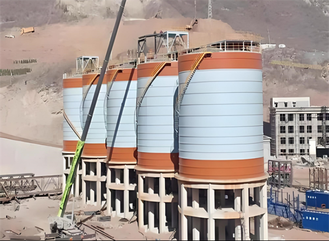 鹤城高架钢板仓